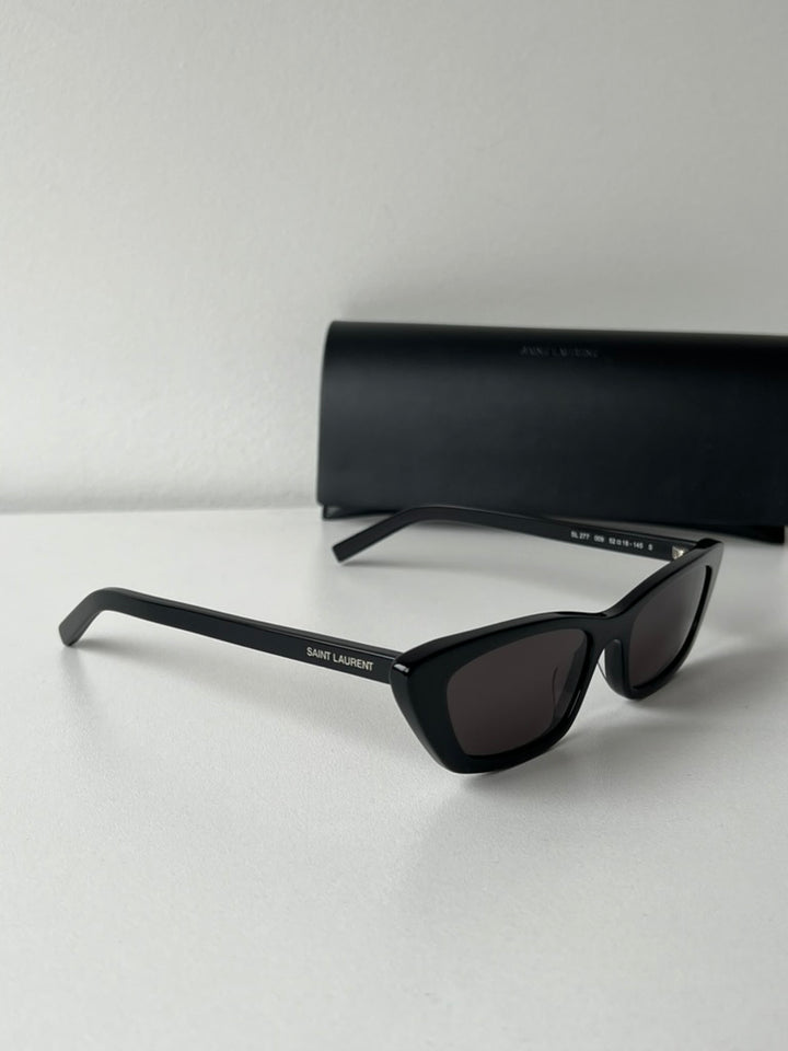 Saint Laurent SL277 Cat Eye Sunglasses in Black