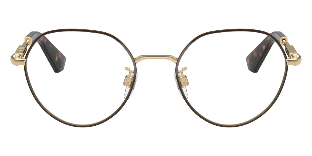 Burberry BE1388D Brown Gold Metal Round Frames