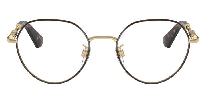 Burberry BE1388D Brown Gold Metal Round Frames