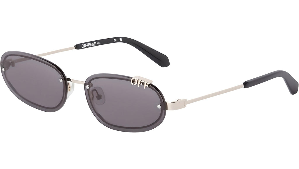 Off White Miami Oval Rimless Sunglasses in Black – Designer  display picture 1