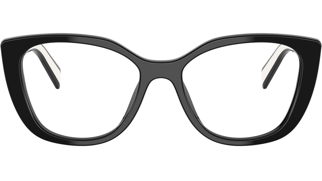 Prada PR B04V Cat Eye Eyeglasses Frames in Black White