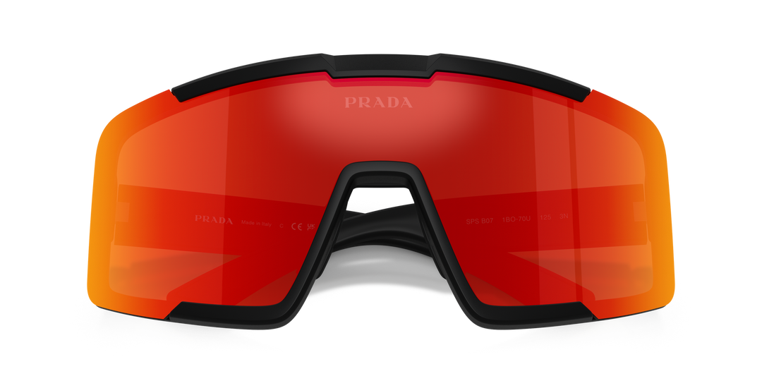 Prada Sport PS B07S Mask Sunglasses in Red Mirror