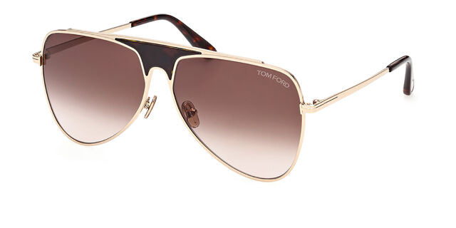 Tom Ford Ethan FT0935 Rose Gold Pilot Sunglasses