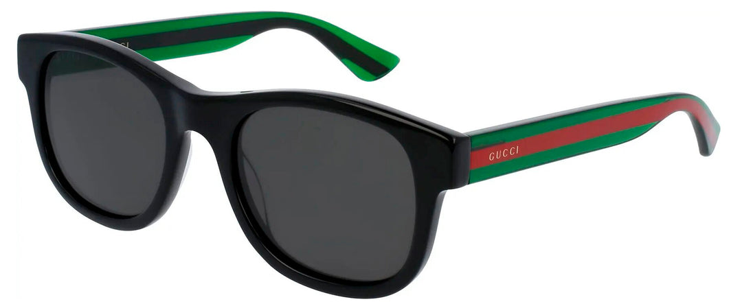 Gucci GG0003SN Polarized Striped Leg Sunglasses