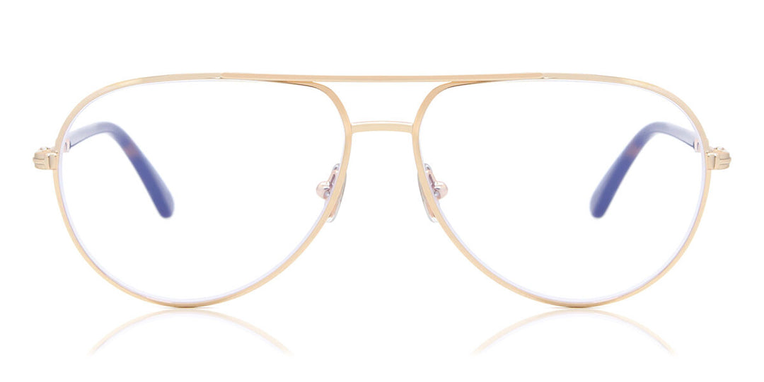 Tom Ford FT5829-B Gold Pilot Bluelight Frames