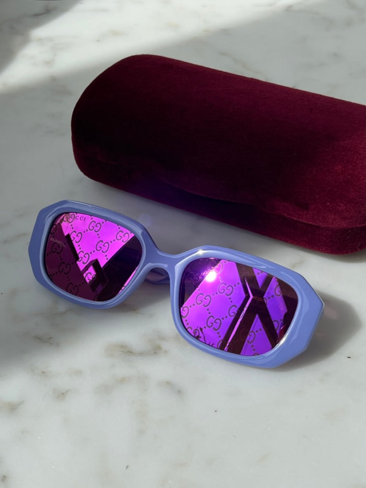 Gucci GG1535S Lilac Logo Lens Sunglasses