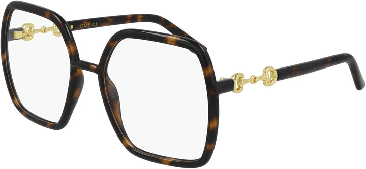 Gucci GG0890O Horsebit Oversized Frames in Havana Brown
