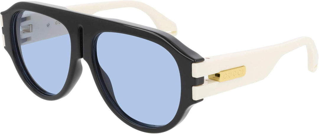 Gucci GG0665S Gafas de sol de aviador negras