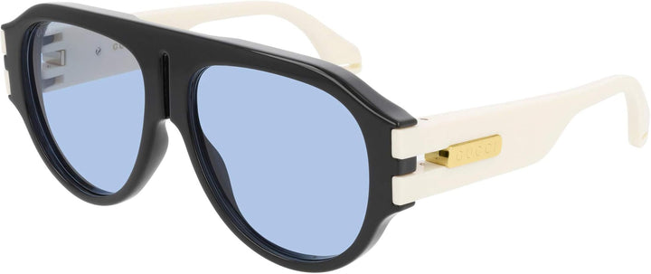 Gucci GG0665S Black Aviator Sunglasses