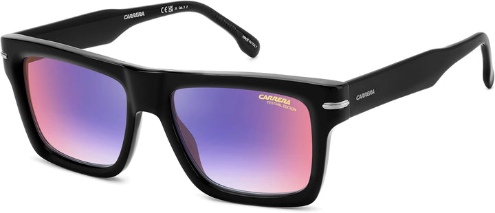 Carrera 305/S Square Sunglasses in Black Mirror