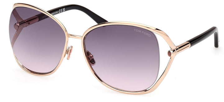 Tom Ford Marta FT1091 Gold Grey Sunglasses