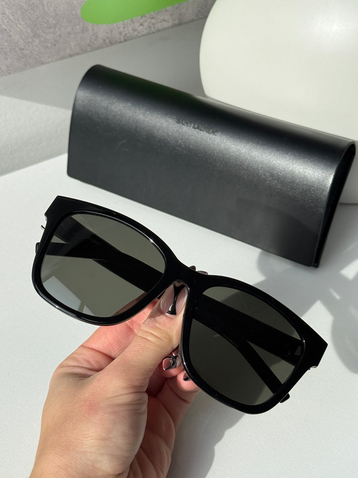 Saint Laurent SLM23/K Gafas de sol transparentes estilo ojo de gato