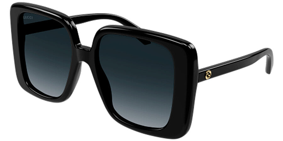 Gafas de sol cuadradas extragrandes en negro Gucci GG1314S 