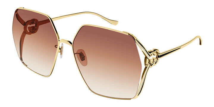 Gafas de sol de metal Gucci GG1322SA con lentes rosas
