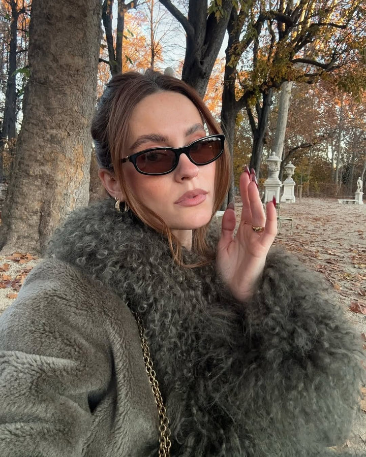 Miu Miu MUA06S Black Brown Sunglasses