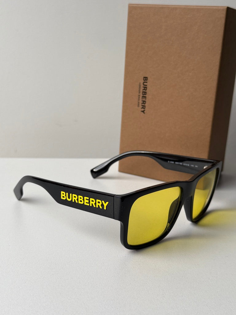 Burberry BE4358 Knight Sunglasses in Black Yellow