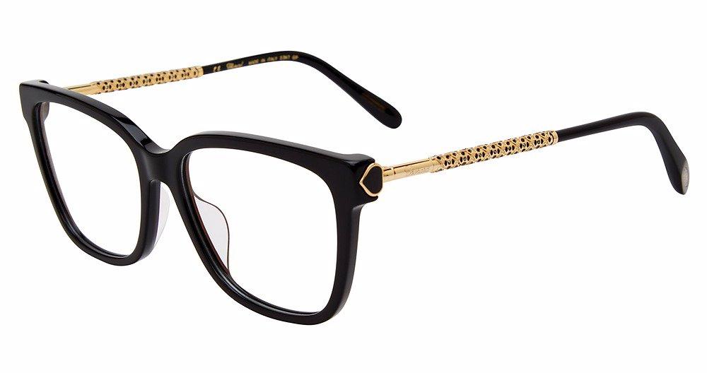 Chopard VCH333W Black Square Eyeglasses Frames