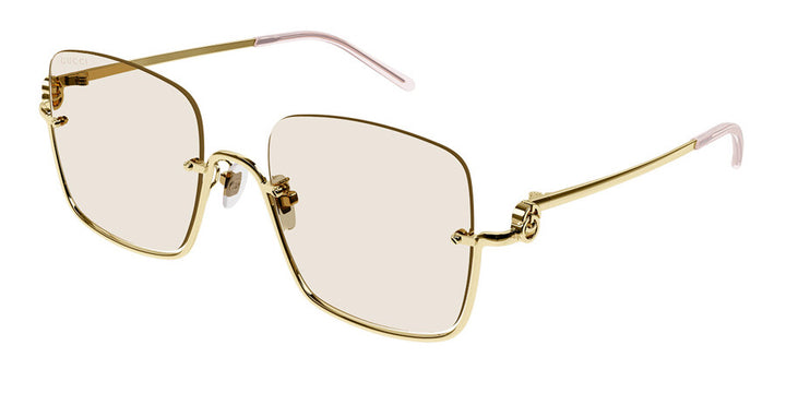Gucci GG1279S Rimless Square Sunglasses in Champagne