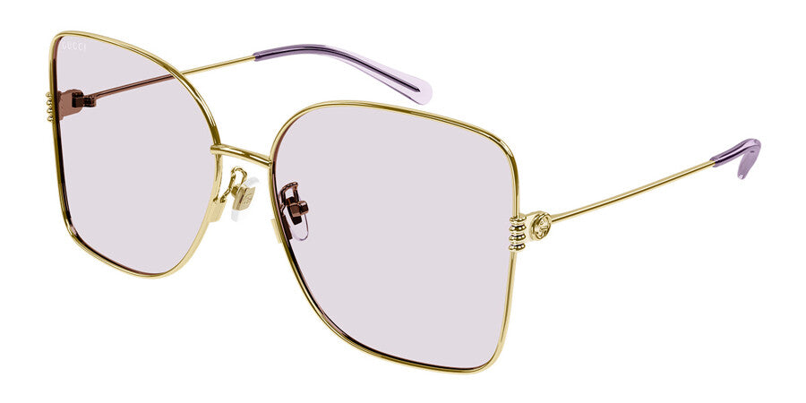 Gucci GG1282SA Gold Square Sunglasses