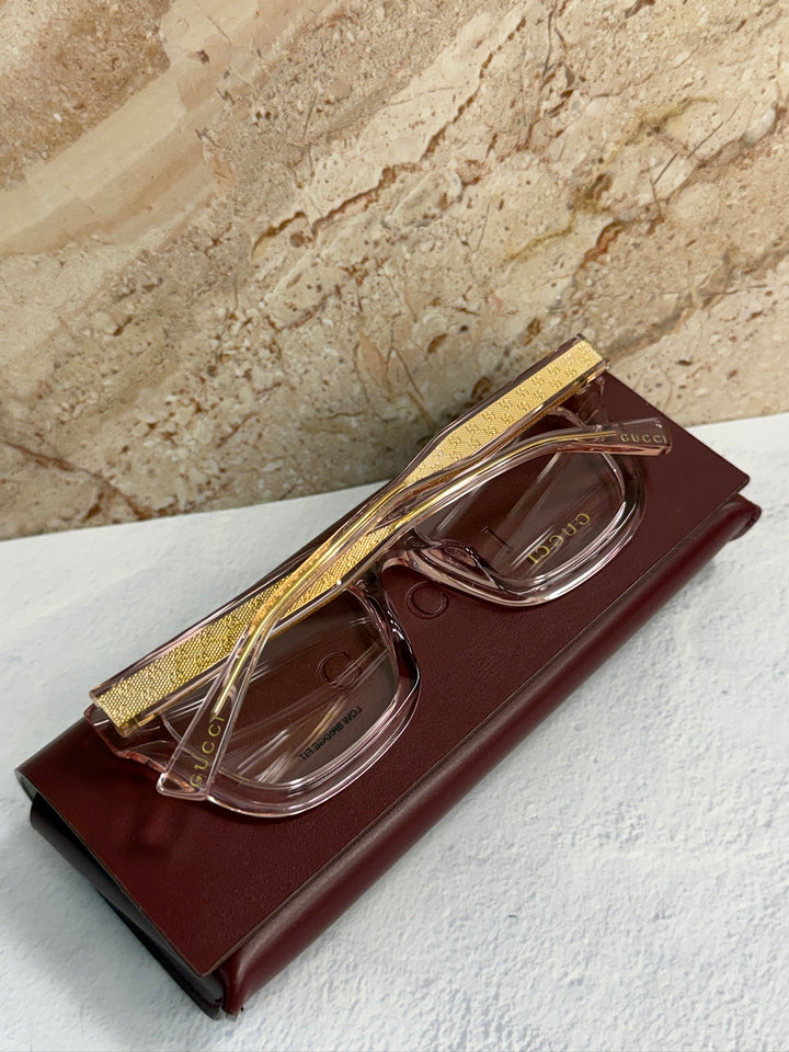 Gucci GG2067OL Cat Eye Frames in Transparent Pink