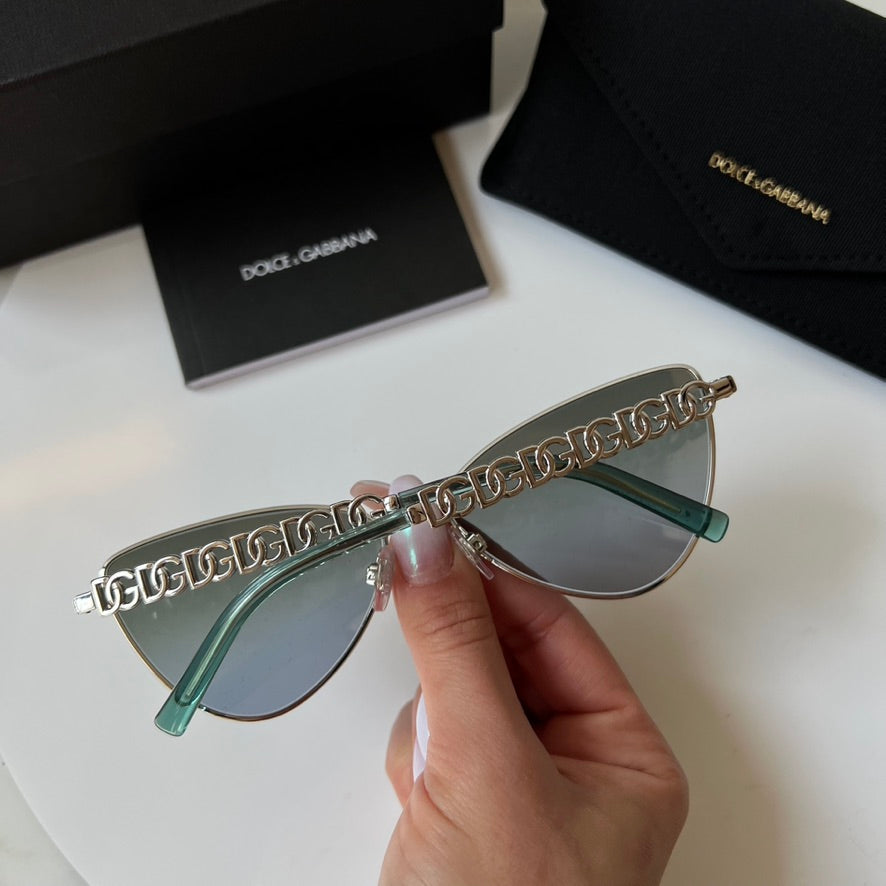 Dolce & Gabbana DG2290 Green Blue Gradient Sunglasses