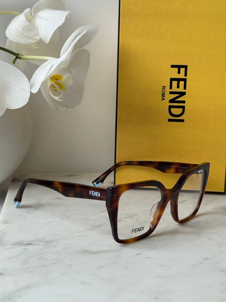 Fendi FE50002I Brown Oversized Frames