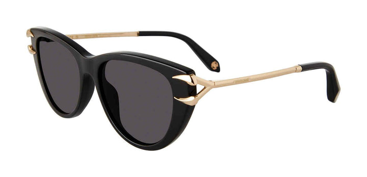 Gafas de sol ovaladas de pierna baja en negro Gucci GG1235S
