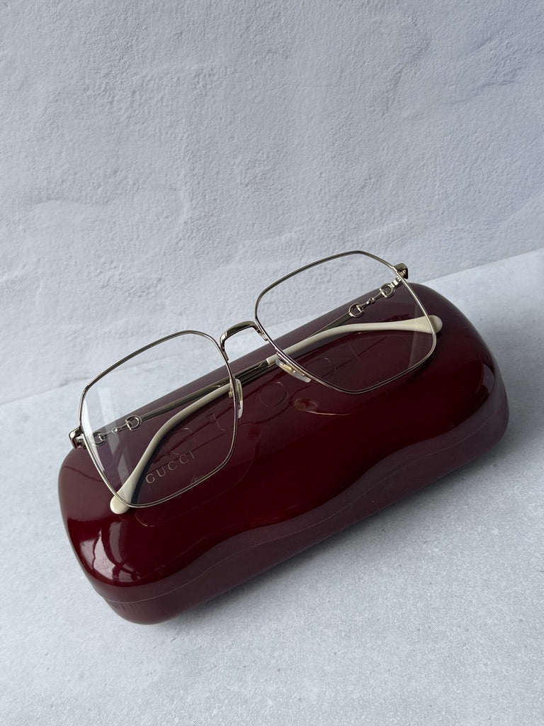 Gucci GG0952O Oversized Metal Square Frames in Gold