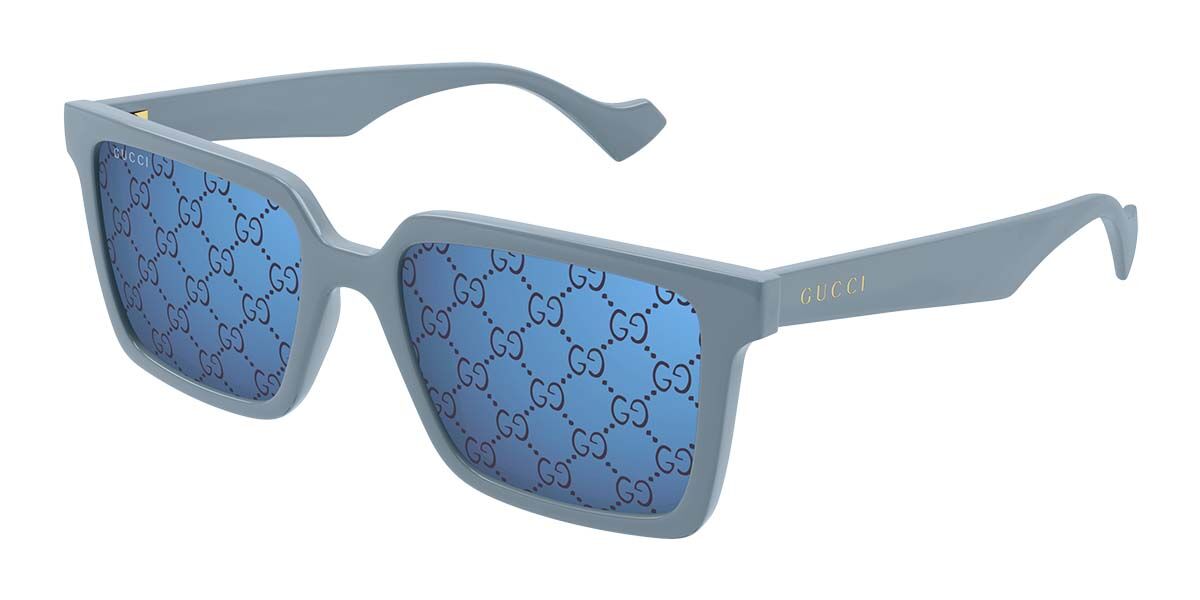 Gucci blue sunglasses plastic hotsell