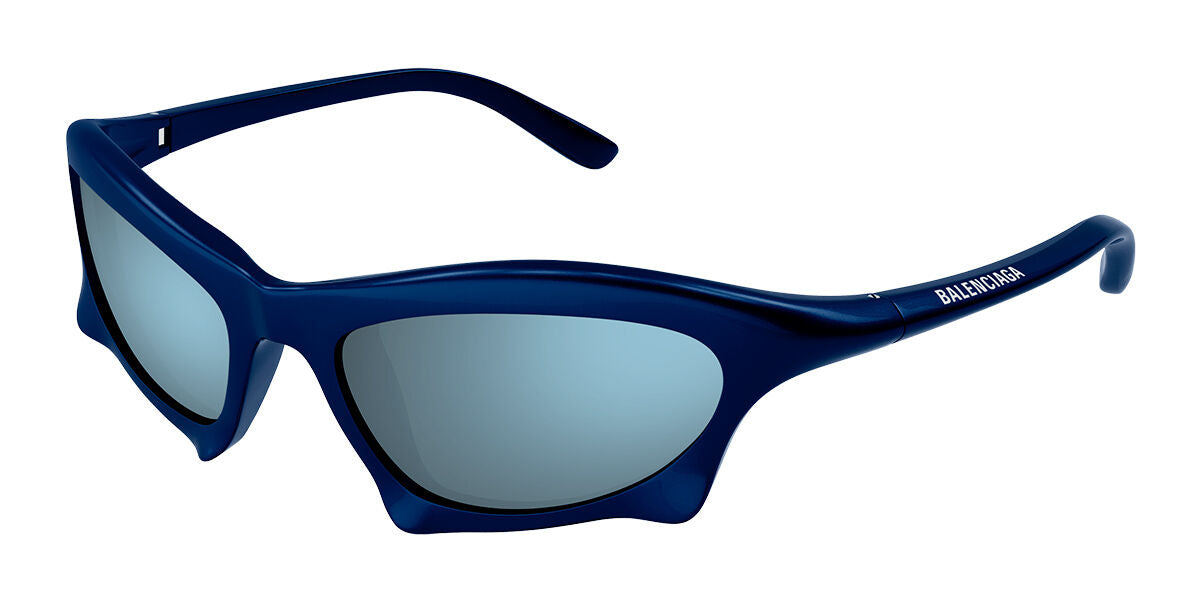 Balenciaga BB0229S Bat Sunglasses in Blue Mirror | Designer Daydream