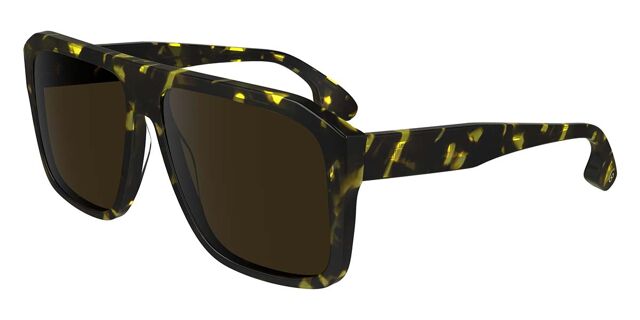 Victoria Beckham VB671S Brown Havana Aviator Sunglasses