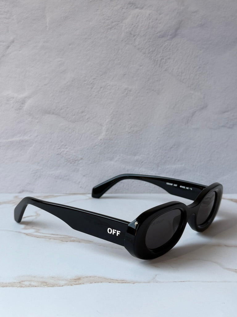 Off White Amalfi Sunglasses in Black