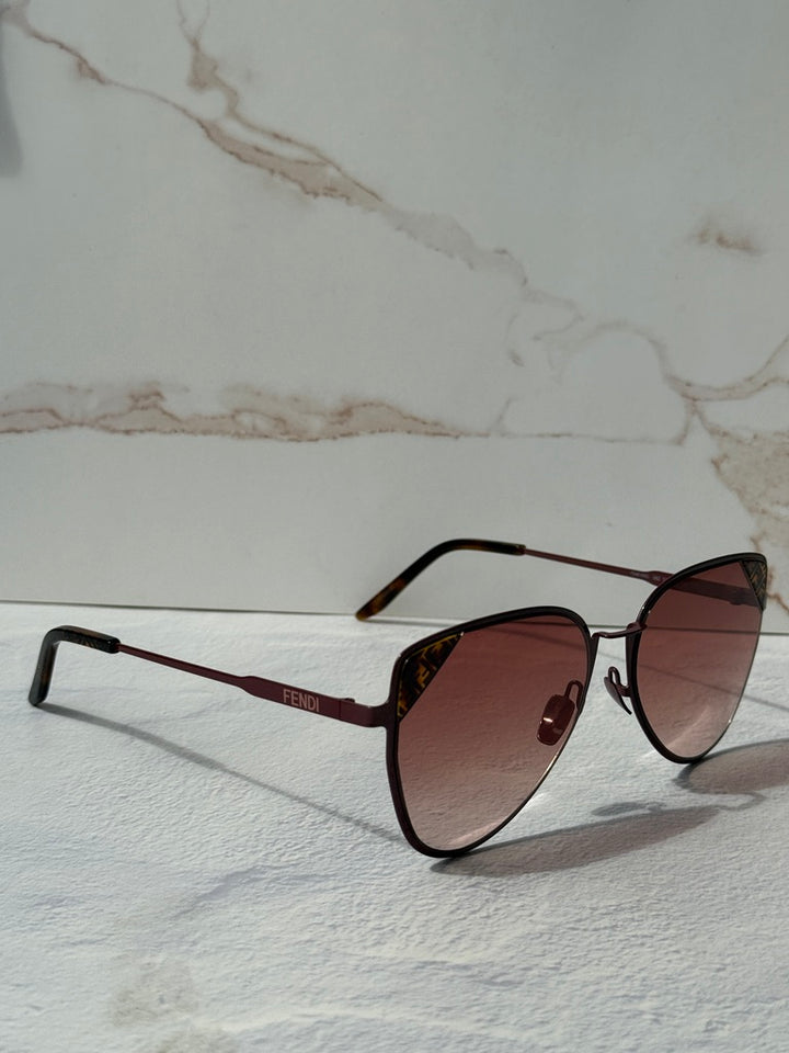 Fendi FE40189U Butterfly Sunglasses in Red