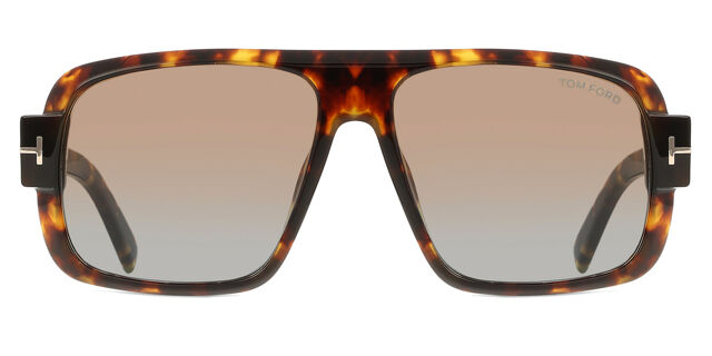 Tom Ford FT1101 Turner Aviator Sunglasses in Havana Brown