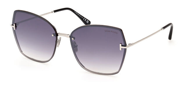 Tom Ford Nickie FT1107 Sunglasses in Silver Grey