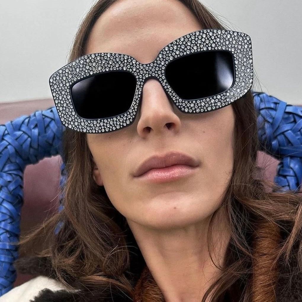 Loewe LW4114IS Anagram Sunglasses in Blue Crystal