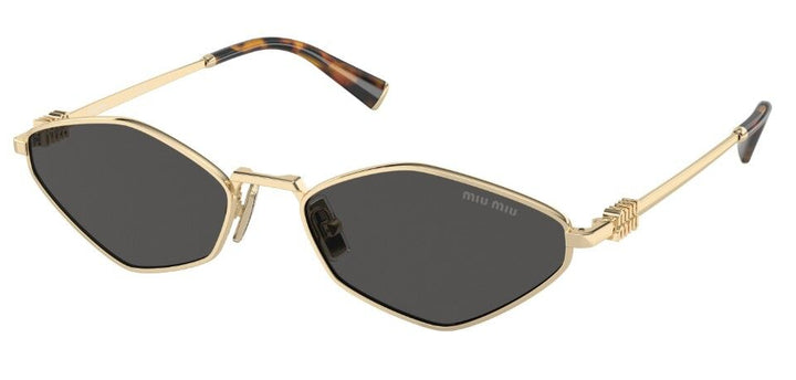 Miu Miu MU56ZS Sunglasses in Gold Grey
