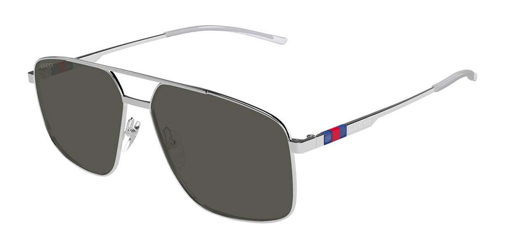 Gucci GG1676S Silver Metal Aviator Sunglasses