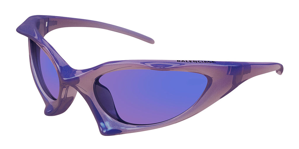 Balenciaga BB0352S Sunglasses in Violet Mirror – Designer Daydream