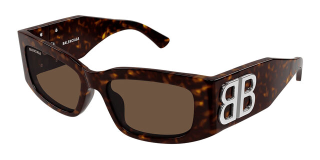 Balenciaga BB0360S Bossy Sunglasses in Havana Brown
