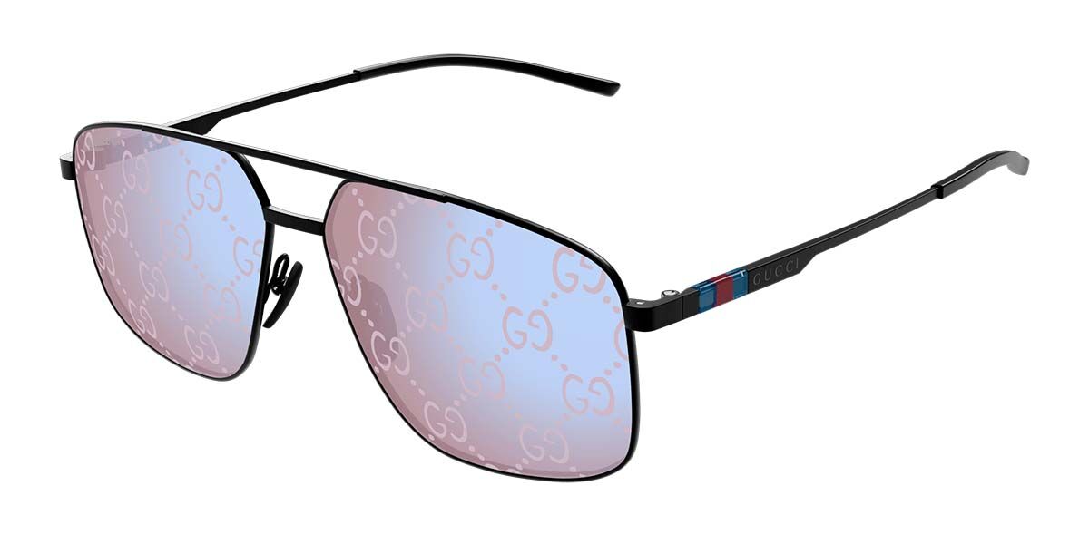 Gucci GG1676S Monogram Mirror Aviator Sunglasses | Designer Daydream
