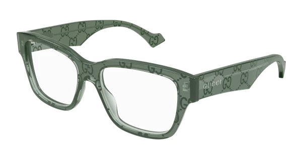 Gucci GG1428O Unisex Frames in Green Monogram