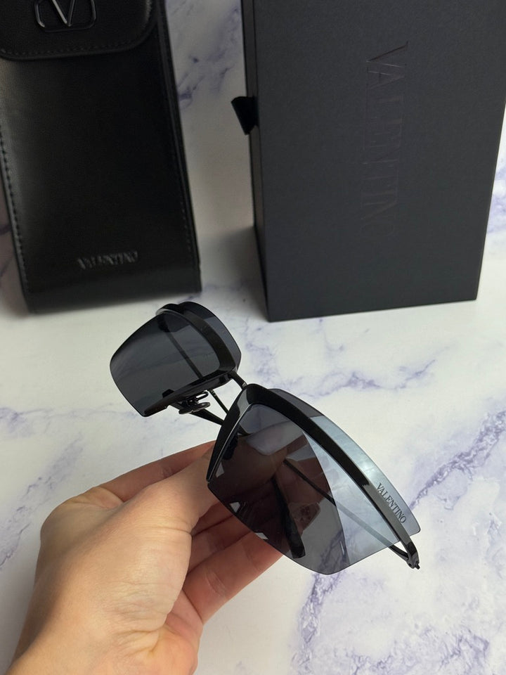 Valentino V-Lure Black Mask Sunglasses