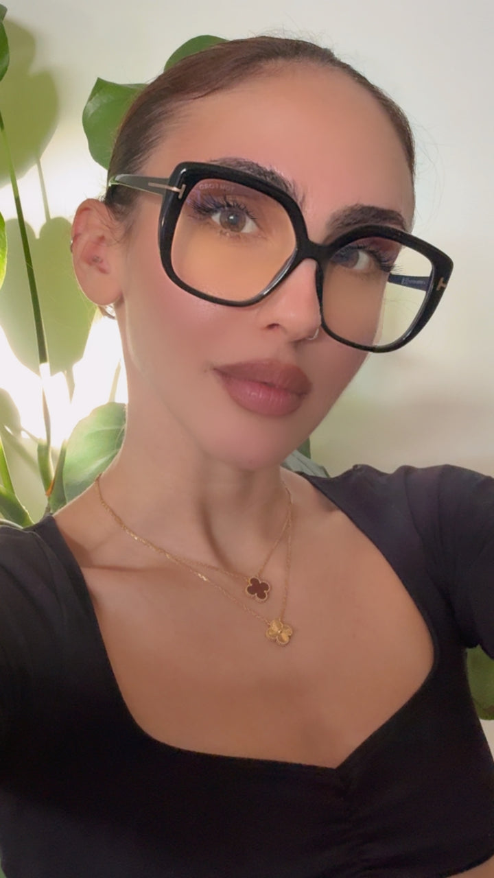 Tom Ford FT6043-B Black Oversized Bluelight Frames