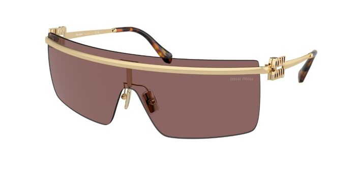 Miu Miu MU50ZS brown gold sunglasses with tinted lenses