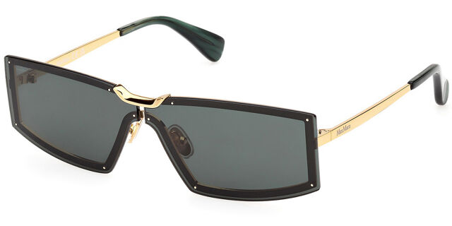 Max Mara MM0118 Sunglasses in Gold Dark Green