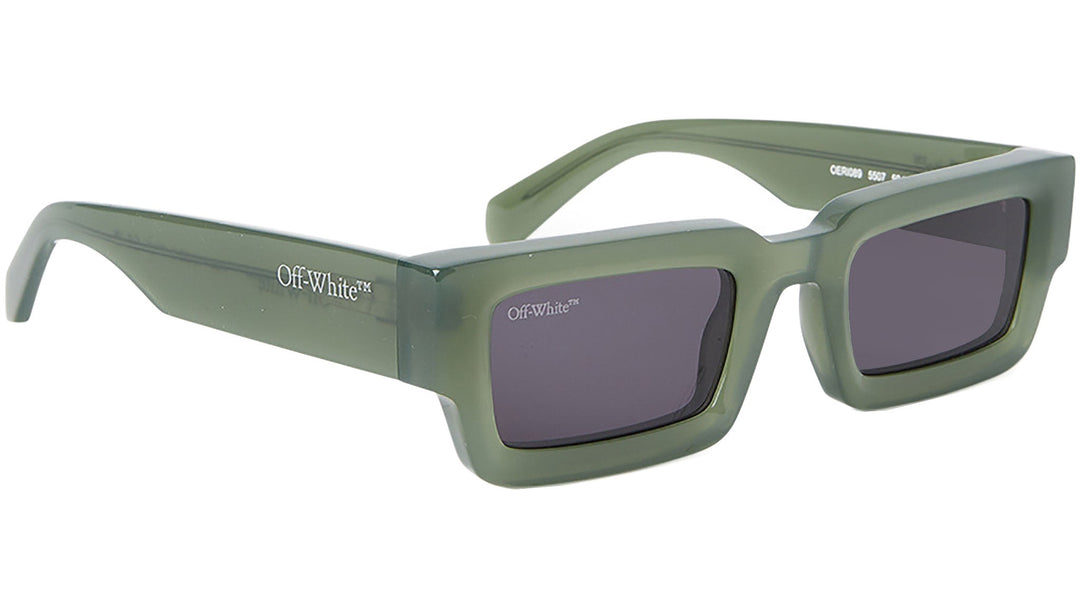 Off White off-White™ green Lecce sunglasses with dark lenses, square frames