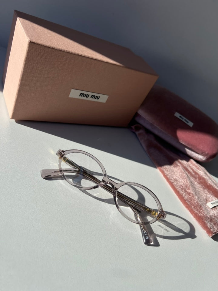 Miu Miu MU01XV Regard Mauve Transparent Frames