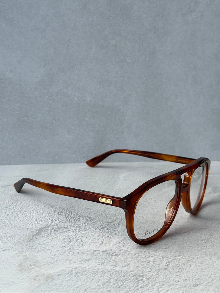 Gucci GG1320O Pilot Frames in Tortoise Brown