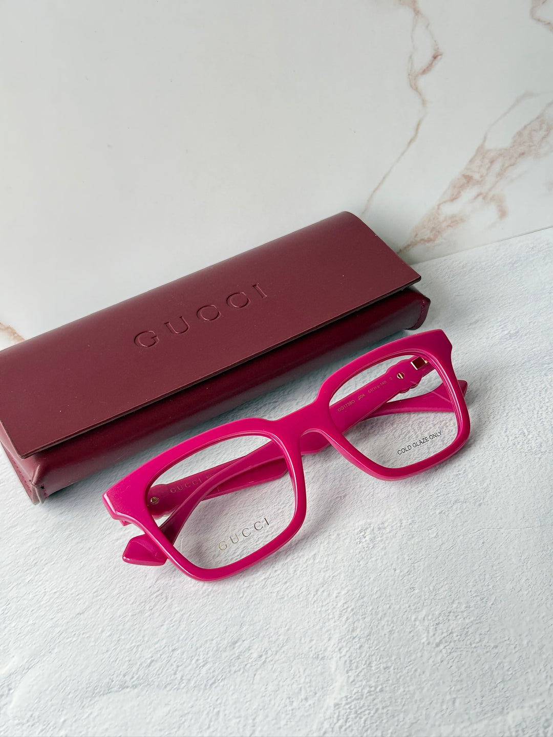 Gucci GG1728O Eyeglasses Frames in Strawberry